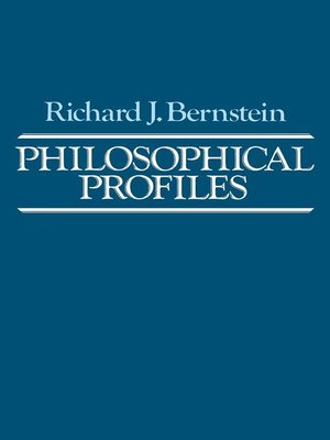 cover image of Philosophical Profiles